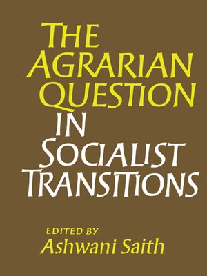 cover image of The Agrarian Question in Socialist Transitions